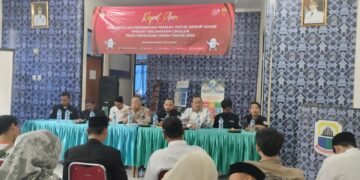 PPK Cikulur Gelar Rapat Pleno Rekapitulasi Perubahan Pemilih Untuk DPSHP Akhir Tingkat Kecamatan Pada Pemilu Tahun 2024.