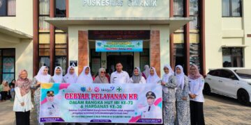 Memperingati HUT IBI ke 72, UPT Puskesmas dan Balai Penyuluh KB Cimanuk Gelar Gebyar Pelayanan KB