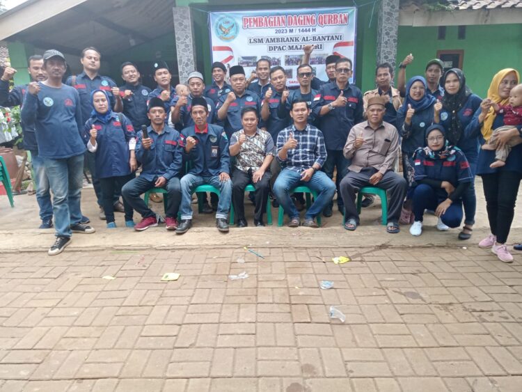 Peringati Idul Adha, LSM Ambrank Sembelih 2 Ekor Kambing Untuk di Qurban kan