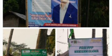 Bacaleg Sudah Pasang Nomer Urut dan Simbol Paku di Alat Peraga, Aktivis : Sudah Waktunya Kah ?