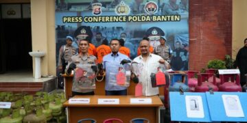 1.208 Tabung LPG, Berhasil Diamankan Ditreskrimsus Polda Banten