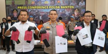 Ditreskrimsus Polda Banten Amankan Pelaku Promotor Judi Online