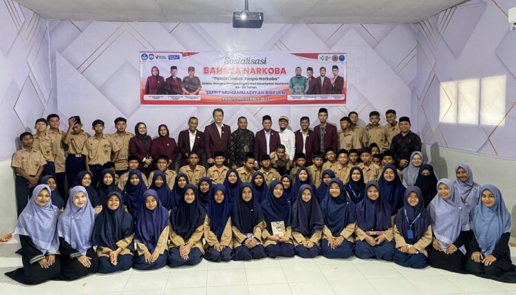 Dalam Rangka HKN Ke 59, PPNI Bireuen Gelar Sosialisasi Narkoba Bagi Pelajar