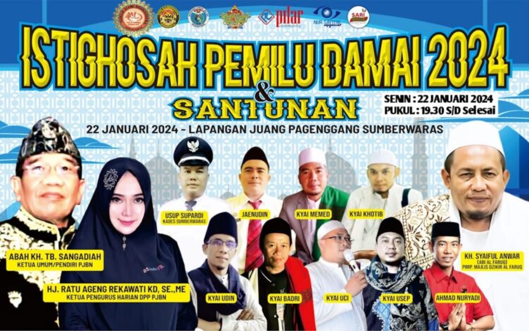Istighosah Pemilu Damai 2024 dan Santunan di Juang Pagenggang