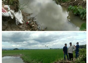 Ketua DPD LPKSM dan Kades Gunung Sari Harapkan Normalisasi Tanggul Jebol