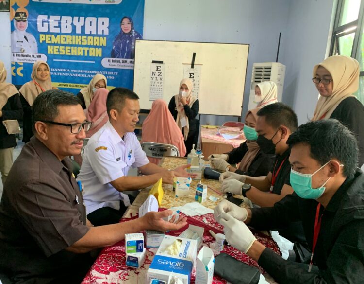 Menyambut HUT ke-150 Kabupaten Pandeglang, Dinas Kesehatan Gelar Gebyar Pemeriksaan Kesehatan