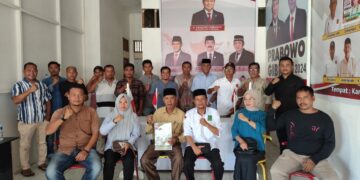 Relawan H. Erli Hasim Cabup Simeulue Silaturahmi ke Pengurus Partai Gerindra