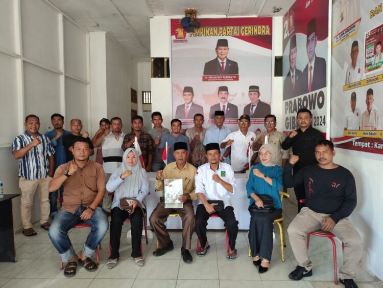 Relawan H. Erli Hasim Cabup Simeulue Silaturahmi ke Pengurus Partai Gerindra