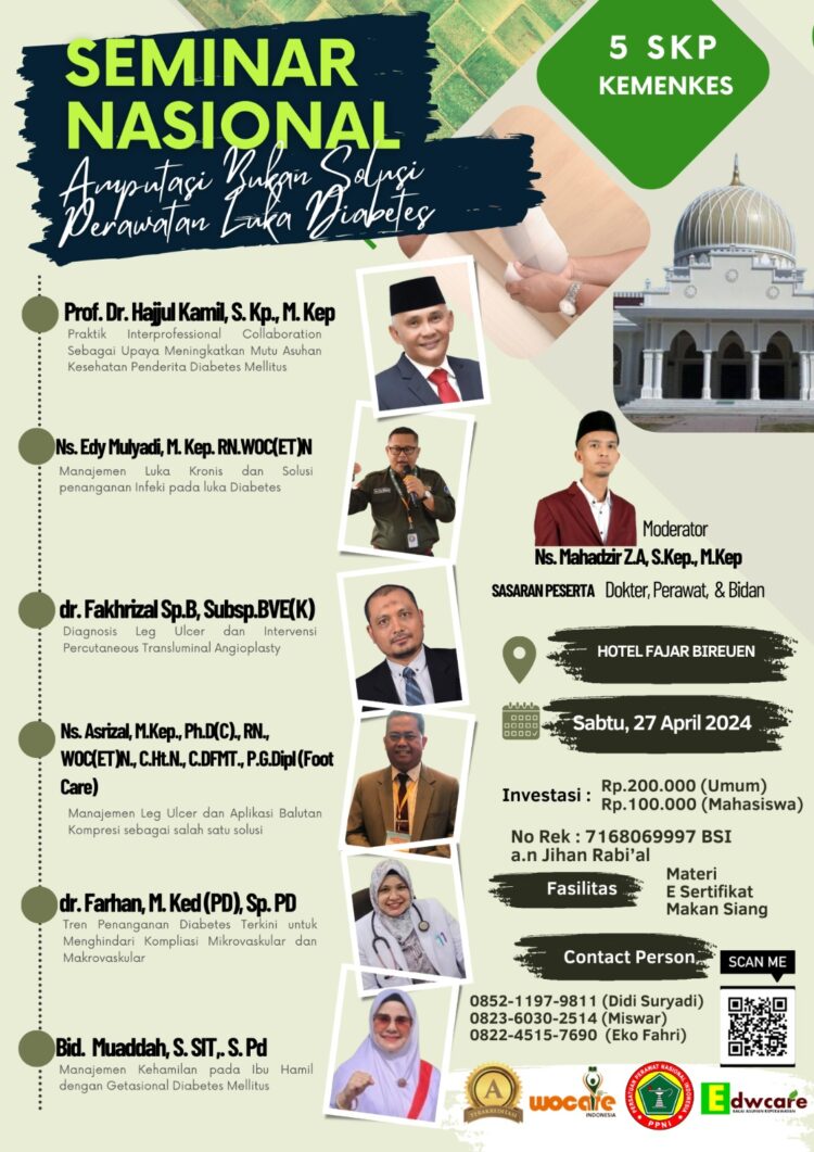 PPNI Bireuen Gelar Seminar Nasional Bahas Penanganan Luka Diabetes