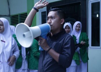 Gelar Aksi Bela Palestina, Stikes Muhammadiyah Lhokseumawe Dukung Kemerdekaan Palestina