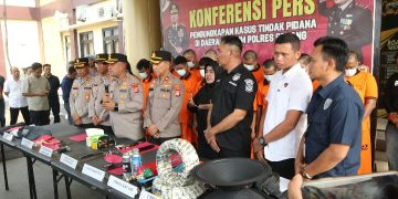 16 Pelaku Kejahatan Berhasil Diringkus Polres Serang Selama Operasi Sikat Maung 2024