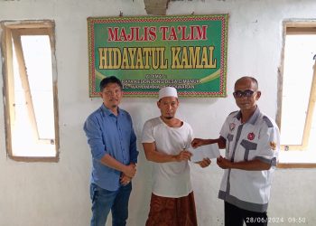 DPD LPKSM Pesawaran Gelar Jumat Berbagi di Majlis Ta’lim Hidayatul Kamal