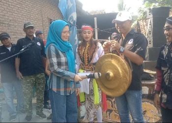 Nanda Indira Hadiri Acara Grebeg Suro di Desa Gunung Rejo
