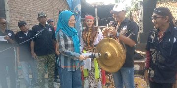 Nanda Indira Hadiri Acara Grebeg Suro di Desa Gunung Rejo