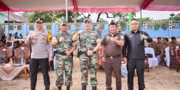 Bupati Pesawaran Bersama Kodim 0421/Lamsel Gelar Tasyakuran Sekaligus Peresmian Pembangunan Jalan di Negeri Katon
