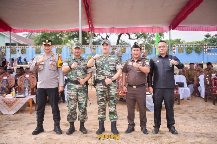 Bupati Pesawaran Bersama Kodim 0421/Lamsel Gelar Tasyakuran Sekaligus Peresmian Pembangunan Jalan di Negeri Katon