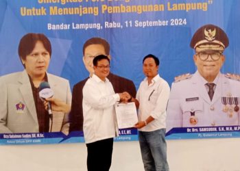 Re Suprihadi Resmi Dilantik Jadi Ketua KWRI Pesawaran Priode 2024 – 2028