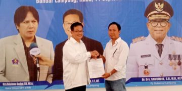 Re Suprihadi Resmi Dilantik Jadi Ketua KWRI Pesawaran Priode 2024 – 2028