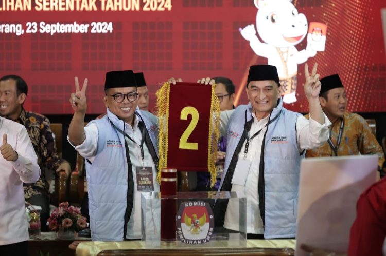 Senang Dapat Nomer Urut 2, Andra Soni : Karena Sama Dengan Pengusung Kami, Kader Prabowo