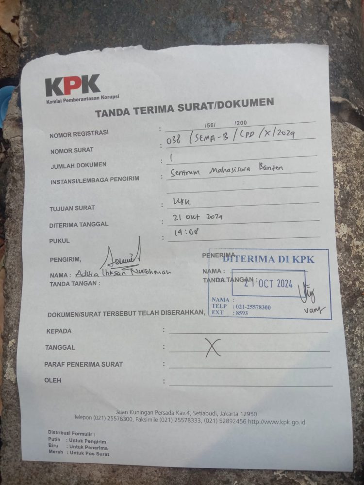 Sema Banten Laporkan Kepala Dindikpora Pandeglang ke KPK