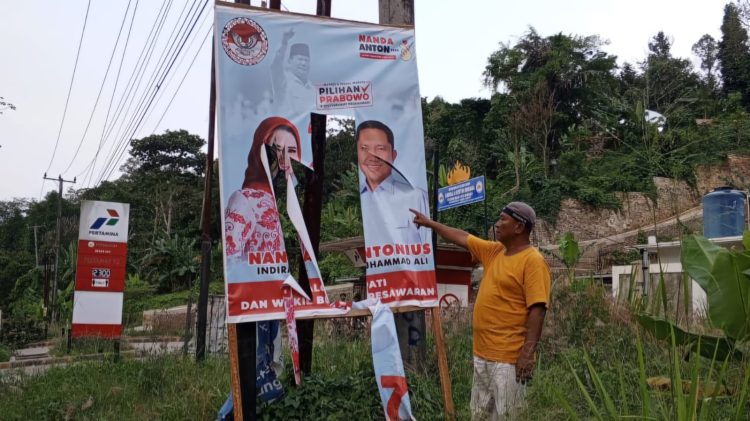 Puluhan APK Nanda-Anton di Teluk Pandan Dirusak Orang Tidak Dikenal