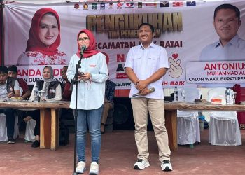 Nanda – Anton Kukuhkan Tim Pemenangan KUR Kecamatan Padang Cermin dan Way Rata