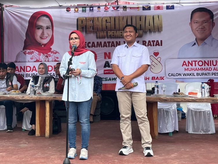 Nanda – Anton Kukuhkan Tim Pemenangan KUR Kecamatan Padang Cermin dan Way Rata