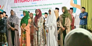 Himpunan Majlis Taklim Pesawaran Peringati Hari Santri Nasional