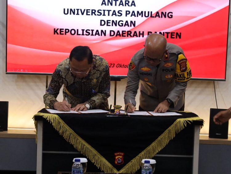 Universitas Pamulang dan Polda Banten Jalin Kerjasama Penyelenggaraan Pendidikan