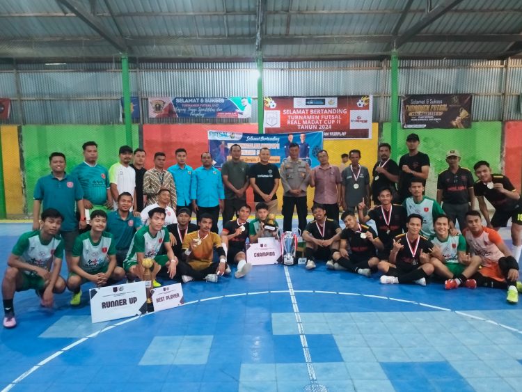 Turnamen Futsal Real Madat Cup ll Piala KNPI 2024 Secara Resmi Di Tutup