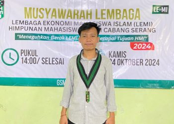 Musyawarah Lembaga LEMI HMI Cabang Serang, tetapkan Supandi jadi Direktur Eksekutif