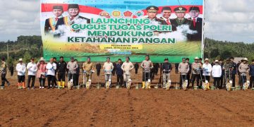 Polda Banten Tanam 64.875 Kg Benih Jagung di Gunung Kencana Lebak Banten