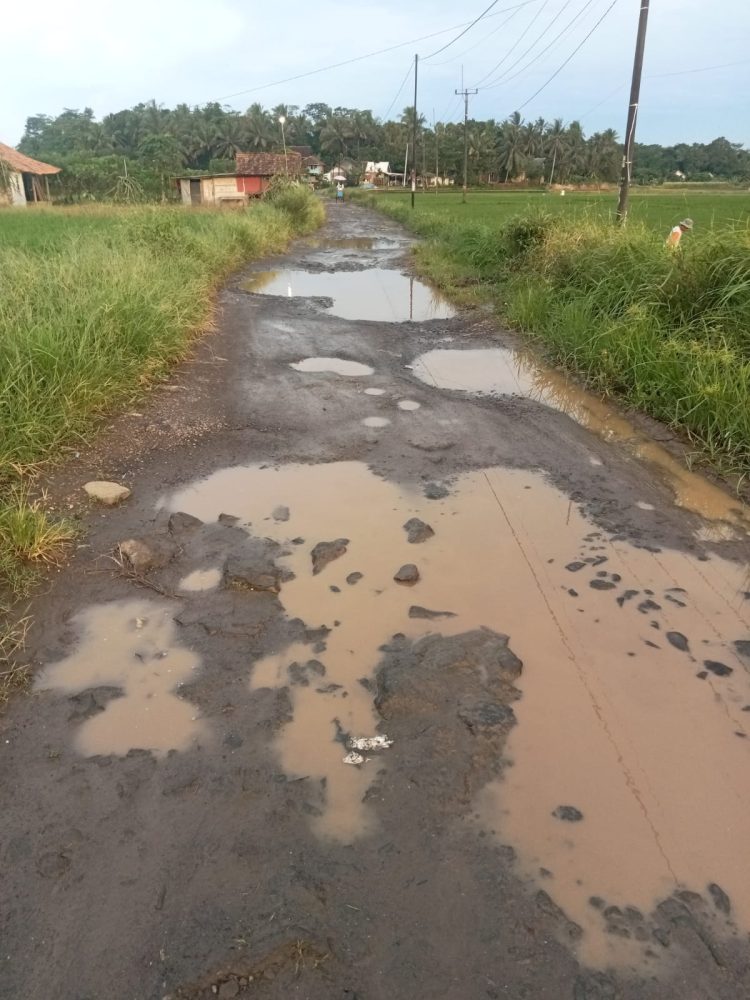 BPPKB PAC Koroncong Soroti Kondisi Jalan di Desa Pakuluran