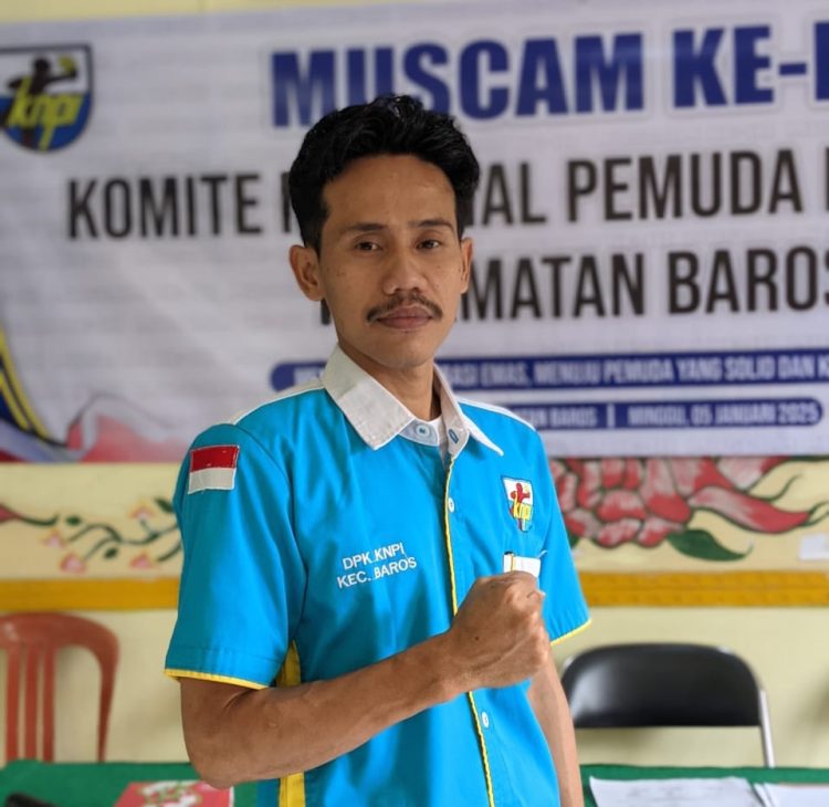 Muscam III DPK KNPI Baros Tetapkan Abdurohman Wahid Jadi Ketua KNPI Periode 2025-2028