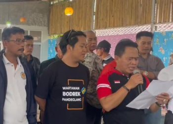 Wartawan dan Lembaga Sosial Masyarakat Pandeglang Gelar Pernyataan Sikap Bersama
