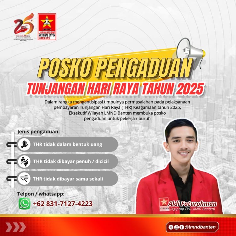 Mahasiswa Banten Buka Posko Pengaduan Masalah THR
