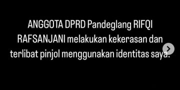 Oknum Anggota DPRD Pandeglang Diduga Lakukan Kekerasan Kepada Sang Mantan Pacar