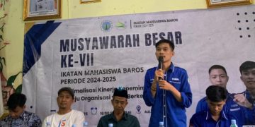 Mubes Ke-VII Ikatan Mahasiswa Baros, Mulhat Terpilih Ketua Periode 2025-2026