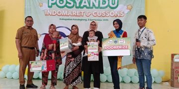 Puskesmas Cadasari Berkolaborasi Dengan Indomaret dan Cussons Dukung Kegiatan Posyandu