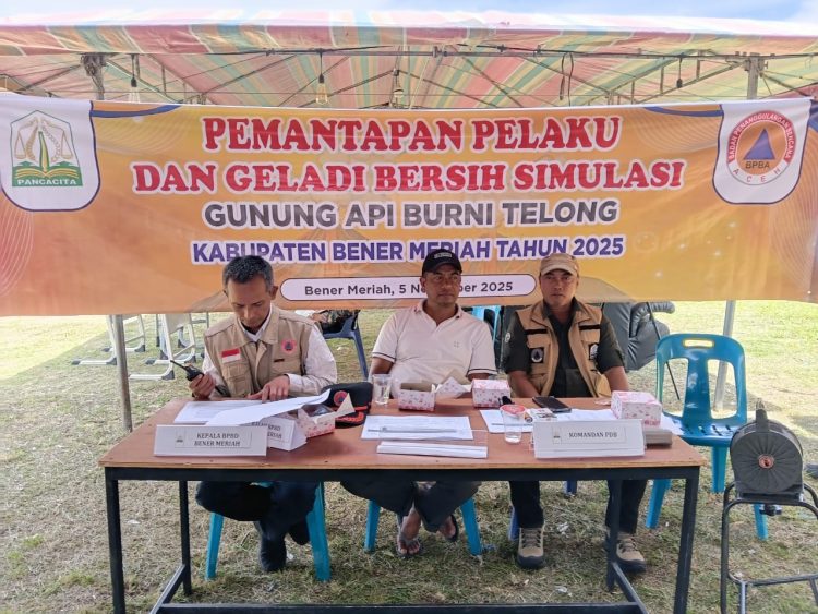 BPBA Laksanakan Pemantapan Pelaku dan Geladi Simulasi Gunung Api Burni Telong