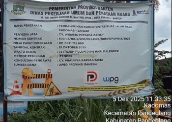 Baru Sehari, Proyek Pembangunan Ruas Jalan Kadomas-Banjar Alami Keretakan