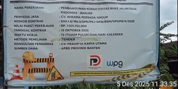 Baru Sehari, Proyek Pembangunan Ruas Jalan Kadomas-Banjar Alami Keretakan