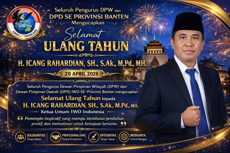 Pengurus IWOI di Banten Kompak Ucapkan Selamat Ulang Tahun Ketua Umum, Tegaskan Kepemimpinan Inspiratif