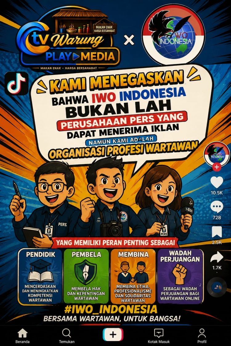IWO Indonesia Tegaskan Kedudukannya Sebagai Organisasi Profesi dan Bukan Perusahaan Media