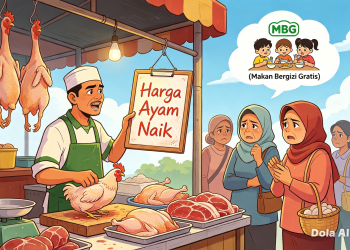 Harga Daging Ayam di Pasar Pandeglang Meroket Pasca Beroperasi Kembali MBG