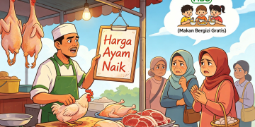 Harga Daging Ayam di Pasar Pandeglang Meroket Pasca Beroperasi Kembali MBG