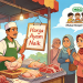 Harga Daging Ayam di Pasar Pandeglang Meroket Pasca Beroperasi Kembali MBG