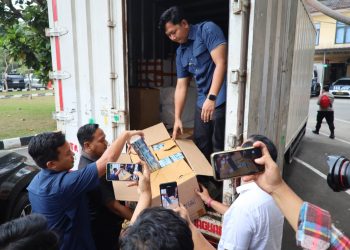 Peredaran Ribuan Slop Roko Ilegal di Banten Berhasil Diungkap Polisi